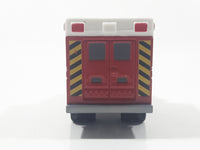 2012 Hasbro Tonka FunRise Ambulance Red and White Die Cast Toy Car Vehicle