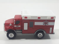 2012 Hasbro Tonka FunRise Ambulance Red and White Die Cast Toy Car Vehicle
