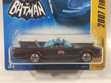 2007 Hot Wheels First Editions DC Comics Batman TV Batmobile Black Die Cast Toy Car Vehicle New in Package