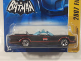 2007 Hot Wheels First Editions DC Comics Batman TV Batmobile Black Die Cast Toy Car Vehicle New in Package