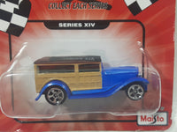 2010 Maisto Speed Wheels Series XIV 1932 Ford Wood Panel Van Blue 1/64 Scale Rugged Die Cast Toy Car Vehicle New in Package