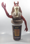 1999 Taco Bell KFC Pizza Hut LucasFilm Star Wars Jar Jar 13" Tall 32 oz Plastic Drinking Cup with Character Lid