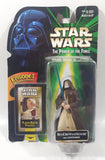 1998 Hasbro Kenner Star Wars The Power Of The Force Ben (Obi-Wan) Kenobi 3 3/4" Tall Toy Action Figure with Lightsaber and Episode I FlashBack Photo New in Package