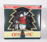 1995 Coca Cola Polar Bear Collection Three Bears Christmas Tree Ornament New in Box