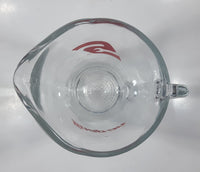 Snap-On Tools 9" Tall Clear Heavy Glass Pitcher Jug