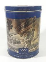 1992 Uncle Ben's Rice Olympic Winter Games Albertville France 7 1/4" Tall Tin Metal Canister