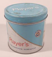 Vintage 1980s Player's Navy Cut Cigarette Tobacco 200g Blue Tin Metal Can