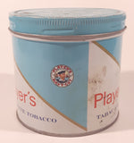 Vintage 1980s Player's Navy Cut Cigarette Tobacco 200g Blue Tin Metal Can