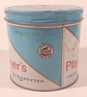 Vintage 1980s Player's Navy Cut Cigarette Tobacco 200g Blue Tin Metal Can