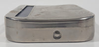 Vintage Marijuana Leaf Engraved Metal Cigarette Joint Maker Machine Case