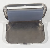 Vintage Marijuana Leaf Engraved Metal Cigarette Joint Maker Machine Case