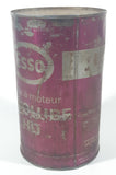 Vintage Esso Essolube HD Heavy Duty SAE 30 Motor Oil One Litre Pink Metal Can FULL