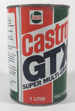 Vintage Castrol GTX Super Multi-Grade 10W/30 Motor Oil One Litre Metal Can FULL