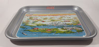 Vintage 1986 Coca-Cola Enjoy Coke Expo 86 Vancouver Silver Metal Beverage Serving Tray