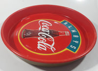 Always Coca Cola Red 13 1/4" Round Metal Beverage Serving Tray