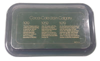 Vintage 1979 Coca Cola Calgary Plant Opening June 11 1979 Green Metal Beverage Serving Tray