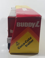 Vintage Buddy L Coca Cola "Coke is it!" Mack Semi Truck and Trailer with Bottles and Vending Machine Red 14" Long Pressed Steel Die Cast Toy Car Vehicle New in Box