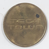 Vintage Famous Players Tech Town Gaming Game Token Metal Coin