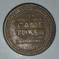 Clown Themed No Cash Value Non Negotiable Non Redeemable Metal Game Token Coin