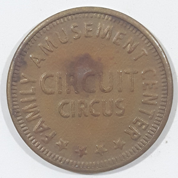 Circuit Circus Family Amusement Center Metal Game Token Coin