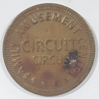 Circuit Circus Family Amusement Center Metal Game Token Coin