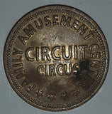 Circuit Circus Family Amusement Center Metal Game Token Coin