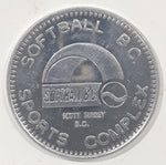 Softball B.C. Sports Complex South Surrey B.C. Redeemable Within Park Metal Token Coin