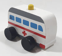 Zhejiang Huangyan Xingbo Crafts Factory Ambulance 3 1/4" Long Wood Toy Vehicle