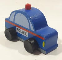 2014 MGS Group My City Vehicle Police Car 3 1/2" Long Wood Toy Vehicle