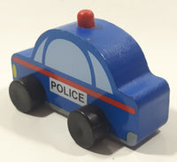 2014 MGS Group My City Vehicle Police Car 3 1/2" Long Wood Toy Vehicle