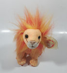 2000 Ty Beannie Babies Bushy The Lion Stuffed Plush Toy New with Tags