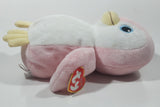 2010 Ty Pluffies Pammy Penguin Pink and White 9" Plush Stuffed Animal Toy New with Tags