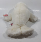 2002 Ty Classic Beanie Babies Flippers Baby Seal White 15" Long Plush Stuffed Animal Toy New with Tags