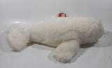 2002 Ty Classic Beanie Babies Flippers Baby Seal White 15" Long Plush Stuffed Animal Toy New with Tags