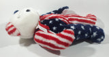1999 Ty Beanie Buddy Spangle White Teddy Bear 12" Tall Plush Stuffed Animal Toy New with Tags