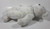 2000 Ty Beanie Buddies The Beginning White Teddy Bear 12" Tall Plush Stuffed Animal Toy