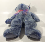 2001 Ty Beanie Buddy Periwinkle Blue Teddy Bear 13" Tall Plush Stuffed Animal Toy New with Tags