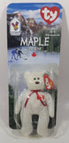 1999 McDonald's Ty Beanie Babies Maple The Bear White 5" Tall Plush Stuffed Animal Toy New in Package