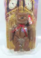 1999 McDonald's Ty Beanie Babies Britannia The Bear Brown 5" Tall Plush Stuffed Animal Toy New in Package