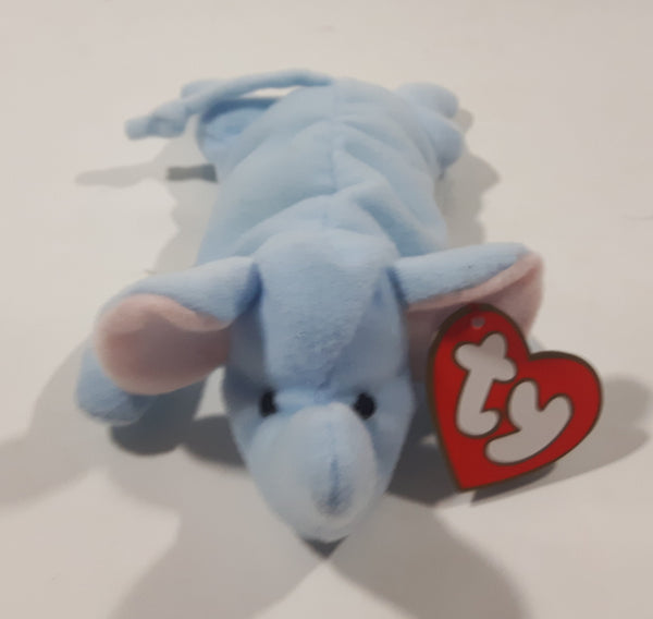 1993 McDonald's Ty Teenie Beanie Babies Peanut The Elephant Stuffed Plush Toy with Tags