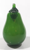 Vintage Art Glass Fruit Green Pear 4 1/2" Tall Ornament