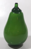 Vintage Art Glass Fruit Green Pear 4 1/2" Tall Ornament