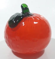 Vintage Art Glass Fruit Orange 3" Tall Ornament