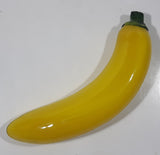 Vintage Art Glass Fruit Yellow Banana 7 1/2" Long Ornament
