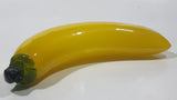 Vintage Art Glass Fruit Yellow Banana 7 1/2" Long Ornament