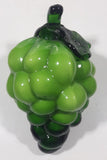 Vintage Art Glass Fruit Green Grapes Bunch 6" Tall Ornament