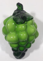 Vintage Art Glass Fruit Green Grapes Bunch 6" Tall Ornament