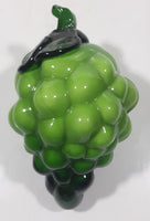 Vintage Art Glass Fruit Green Grapes Bunch 6" Tall Ornament