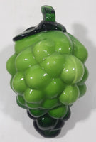 Vintage Art Glass Fruit Green Grapes Bunch 6" Tall Ornament