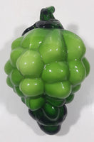 Vintage Art Glass Fruit Green Grapes Bunch 6" Tall Ornament